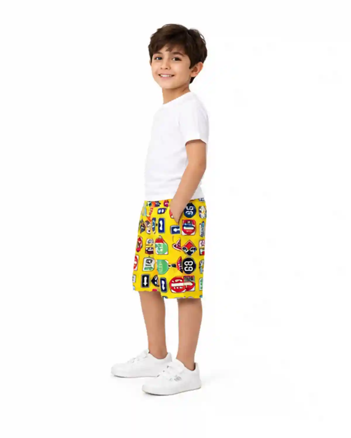 yellow-boys-comfort-shorts-left-angle